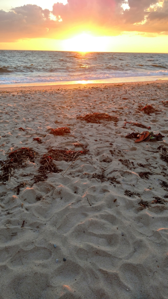 A sunset from our family trip to Cape Cod this summer 2017. A sunset reminds of us of the importance of a moment in time, the current moment is the crucial moment to cherish. A sunset by the ocean is all the more powerful because the sea is as curative as play, emotions and hard work as Isak Dinesen [Karen Blixen] wrote, “The cure for anything is salt water - tears, sweat, or the sea.” 